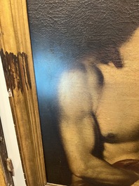 Spaanse school, navolger van Tiziano Vecellio (Titiaan, ca. 1488-1576): Ecce Homo, olie op doek, 17de eeuw