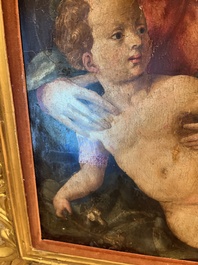 Italian school: The Holy Family with John the Baptist, oil on panel, 16th C.