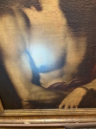 Spaanse school, navolger van Tiziano Vecellio (Titiaan, ca. 1488-1576): Ecce Homo, olie op doek, 17de eeuw