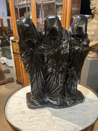 George Minne (1866-1941): Moeder en kind, bruingepatineerd brons