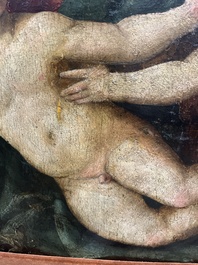 Italian school: The Holy Family with John the Baptist, oil on panel, 16th C.