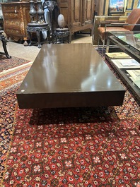 A rectangular design coffee table in the style of Willy Rizzo, 3rd quarter 20th C.
