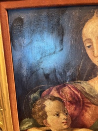 Italian school: The Holy Family with John the Baptist, oil on panel, 16th C.