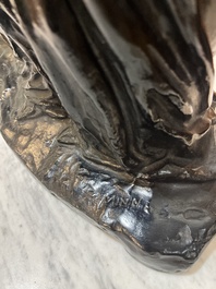 George Minne (1866-1941): Moeder en kind, bruingepatineerd brons