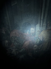 Vlaamse school, navolger van Hendrick Goltzius (1558-1617): De besnijdenis van Christus, olie op doek, 17de eeuw