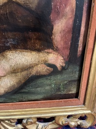 Italian school: The Holy Family with John the Baptist, oil on panel, 16th C.