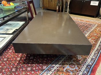 A rectangular design coffee table in the style of Willy Rizzo, 3rd quarter 20th C.