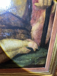 Italian school: The Holy Family with John the Baptist, oil on panel, 16th C.