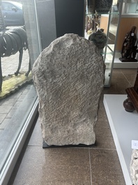 A fine Indian grey sandstone stele depicting Parvati, probably east-India, Pala period, 11th/12th C.