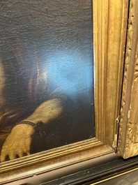 Spaanse school, navolger van Tiziano Vecellio (Titiaan, ca. 1488-1576): Ecce Homo, olie op doek, 17de eeuw