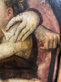 Italian school: The Holy Family with John the Baptist, oil on panel, 16th C.