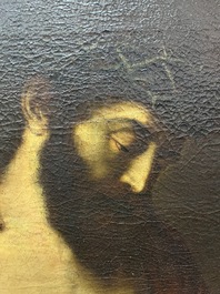 Spaanse school, navolger van Tiziano Vecellio (Titiaan, ca. 1488-1576): Ecce Homo, olie op doek, 17de eeuw