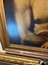 Spaanse school, navolger van Tiziano Vecellio (Titiaan, ca. 1488-1576): Ecce Homo, olie op doek, 17de eeuw