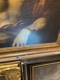 Spaanse school, navolger van Tiziano Vecellio (Titiaan, ca. 1488-1576): Ecce Homo, olie op doek, 17de eeuw