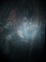 Vlaamse school, navolger van Hendrick Goltzius (1558-1617): De besnijdenis van Christus, olie op doek, 17de eeuw