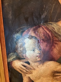 Italian school: The Holy Family with John the Baptist, oil on panel, 16th C.