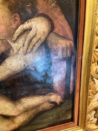 Italian school: The Holy Family with John the Baptist, oil on panel, 16th C.