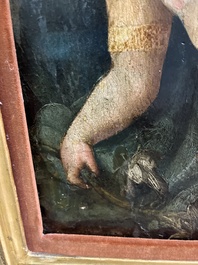 Italian school: The Holy Family with John the Baptist, oil on panel, 16th C.