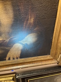 Spaanse school, navolger van Tiziano Vecellio (Titiaan, ca. 1488-1576): Ecce Homo, olie op doek, 17de eeuw