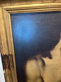 Spaanse school, navolger van Tiziano Vecellio (Titiaan, ca. 1488-1576): Ecce Homo, olie op doek, 17de eeuw