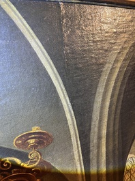 Vlaamse school, navolger van Hendrick Goltzius (1558-1617): De besnijdenis van Christus, olie op doek, 17de eeuw