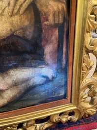 Italian school: The Holy Family with John the Baptist, oil on panel, 16th C.