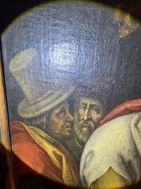 Vlaamse school, navolger van Hendrick Goltzius (1558-1617): De besnijdenis van Christus, olie op doek, 17de eeuw