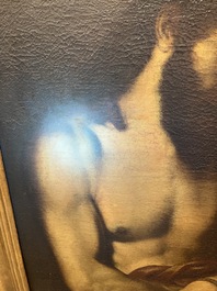 Spaanse school, navolger van Tiziano Vecellio (Titiaan, ca. 1488-1576): Ecce Homo, olie op doek, 17de eeuw