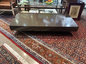 A rectangular design coffee table in the style of Willy Rizzo, 3rd quarter 20th C.
