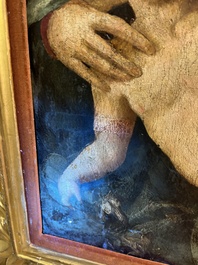 Italian school: The Holy Family with John the Baptist, oil on panel, 16th C.