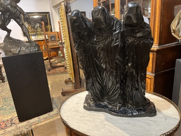 George Minne (1866-1941): Moeder en kind, bruingepatineerd brons