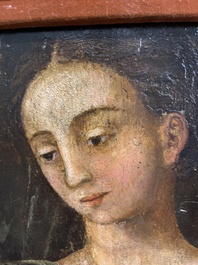 Italian school: The Holy Family with John the Baptist, oil on panel, 16th C.