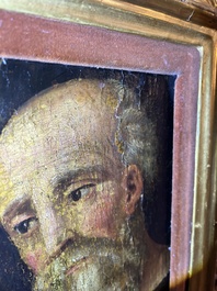 Italian school: The Holy Family with John the Baptist, oil on panel, 16th C.