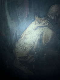 Vlaamse school, navolger van Hendrick Goltzius (1558-1617): De besnijdenis van Christus, olie op doek, 17de eeuw