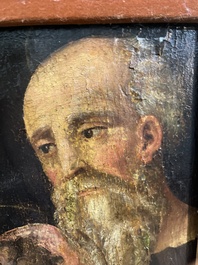 Italian school: The Holy Family with John the Baptist, oil on panel, 16th C.