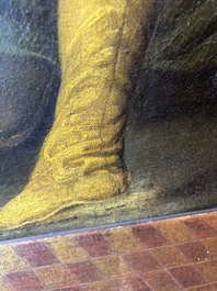 Vlaamse school, navolger van Hendrick Goltzius (1558-1617): De besnijdenis van Christus, olie op doek, 17de eeuw