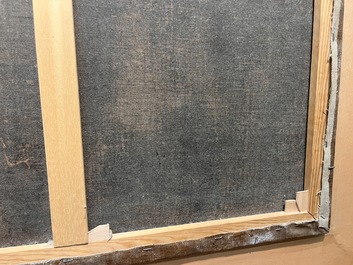 Vlaamse school, in de stijl van Gerard Thomas (1663-1720): Het atelier van de astronoom-geograaf, olie op doek, eerste helft 18de eeuw