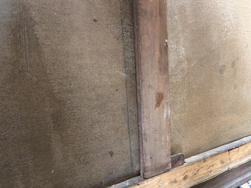 Joseph Geirnaert (1790-1859): 'Chez le notaire', oil on canvas, dated 1837