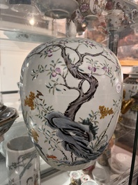 Een diverse collectie Chinees famille rose en qianjiang cai porselein, 19de/20ste eeuw