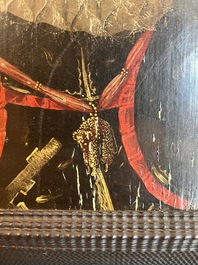 Flemish school: The Archdukes Albert and Isabella, oil on panel, 17th C.