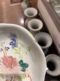 A varied collection of Chinese famille rose and qianjiang cai porcelain, 19th/20th C.