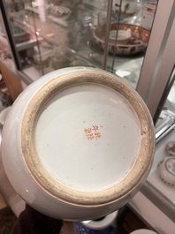 A varied collection of Chinese famille rose and qianjiang cai porcelain, 19th/20th C.