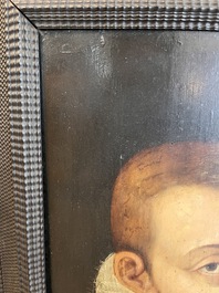 Flemish school: The Archdukes Albert and Isabella, oil on panel, 17th C.