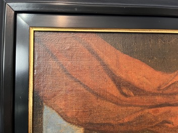 Vlaamse school, in de stijl van Gerard Thomas (1663-1720): Het atelier van de astronoom-geograaf, olie op doek, eerste helft 18de eeuw