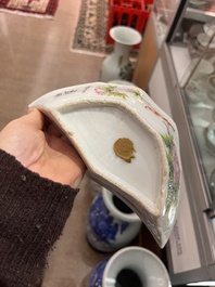 Een diverse collectie Chinees famille rose en qianjiang cai porselein, 19de/20ste eeuw