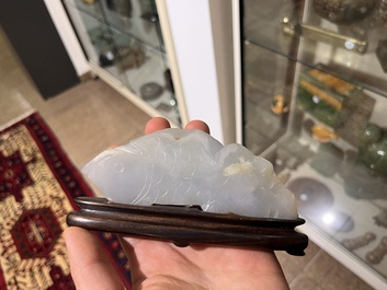 Three Chinese hardstone carvings, 19th/20th C.