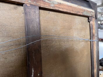 Joseph Geirnaert (1790-1859): 'Chez le notaire', oil on canvas, dated 1837