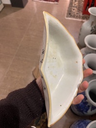 A varied collection of Chinese famille rose and qianjiang cai porcelain, 19th/20th C.