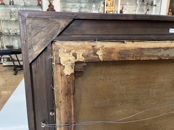 Joseph Geirnaert (1790-1859): 'Chez le notaire', oil on canvas, dated 1837