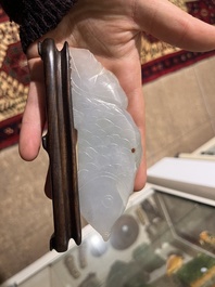 Drie Chinese hardstenen snijwerken, 19de/20ste eeuw